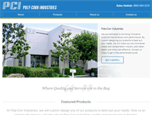 Tablet Screenshot of poly-corr.com